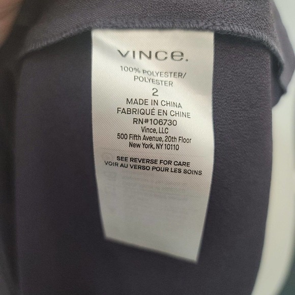 VINCE Pleated Midi Skirt In Lapis Slip Skirt Navy Blue Size 2 NWT Retails $325 - Picture 5 of 5